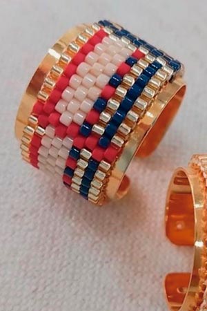Anillos delicas de Miyuki, Artesanías de alta calidad, artesanos, Anillos personalizados